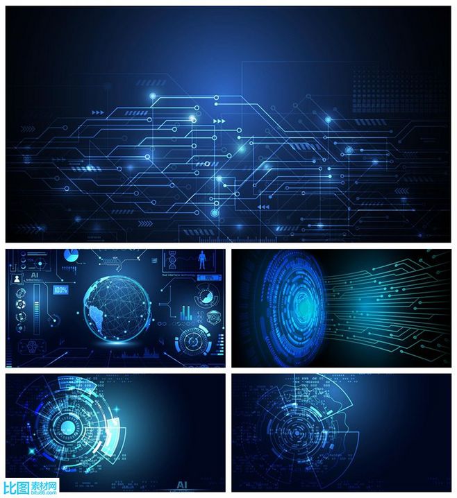 通信與自動控制技術研究 電子線條網絡大數據科技的主視覺設計探析